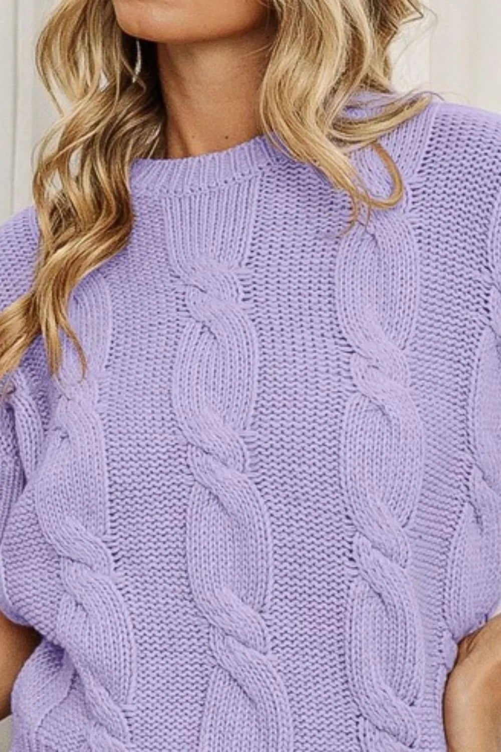 BiBi Cable Knit Textured Sweater Top - Bela Fils BoutiqueBela Fils Boutique